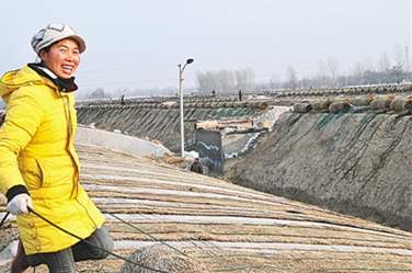 溫室大棚人工放苫效果圖